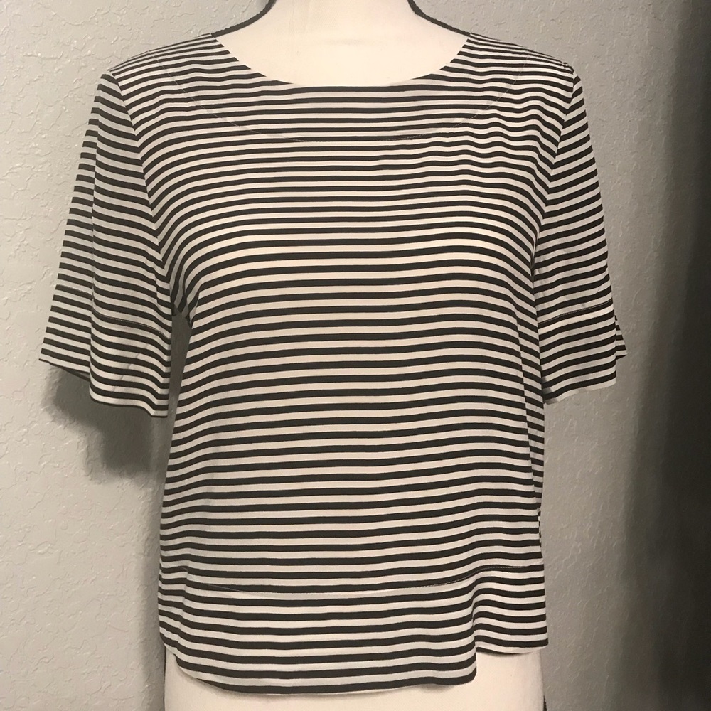 Kate Spade Saturday Silk Blouse Short Sleeve